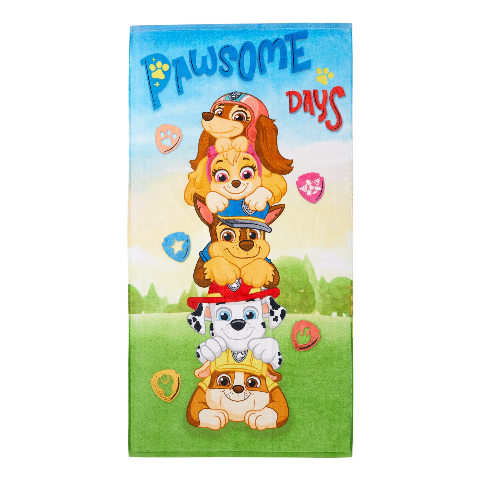 PAW Patrol Kids Bath Towel, 100% Cotton, 27" x 54"