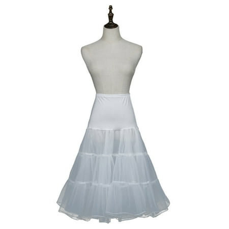 

Crinoline Underskirt Petticoat Bridal Dress Vintage Ball Gown Half Slips White
