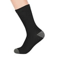 thumbnail image 2 of The Right Fit Boy's Basic Cotton, Sports Uniform Crew Style Dress Socks - Ribbed, 2 of 4
