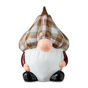 Resin Gingham Gnome Tabletop Decor, Multicolor, 2.8", Fall by Way To Celebrate