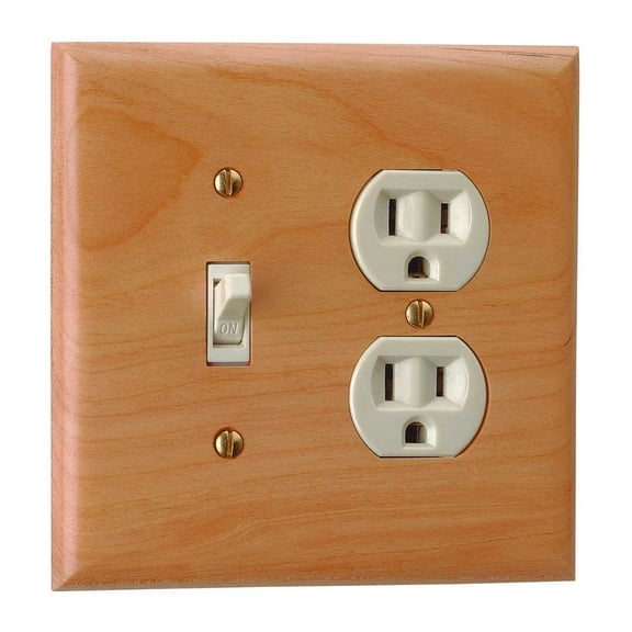 Switchplate Cherry Hardwood Toggle/Outlet | Renovator's Supply