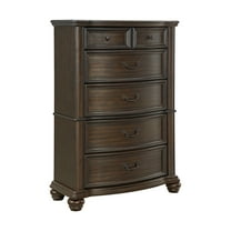 Picket House Furnishings Rosalinda 5-Drawer Chest in Mahogany