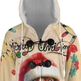 thumbnail image 4 of Merry Christmas Santa English Springer Spaniel Scarf Twinkling Lights Xmas Holiday All Over Print 3D Hooded Duffle Toggle Coat Springers Dog Lover Gifts - 00022, 4 of 6