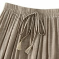 thumbnail image 4 of Sngxgn Women's Elastic Waist Stretch Bodycon Midi Pencil Skirt(Khaki,One Size), 4 of 9