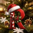 thumbnail image 3 of Qjidjing 1Pc Christmas Initial Letter Ornaments, Acrylic Personalized Letter Hanging Pendants, DIY Trimmings, for Xmas Tree, Winter Holiday Gifts, 3 of 7