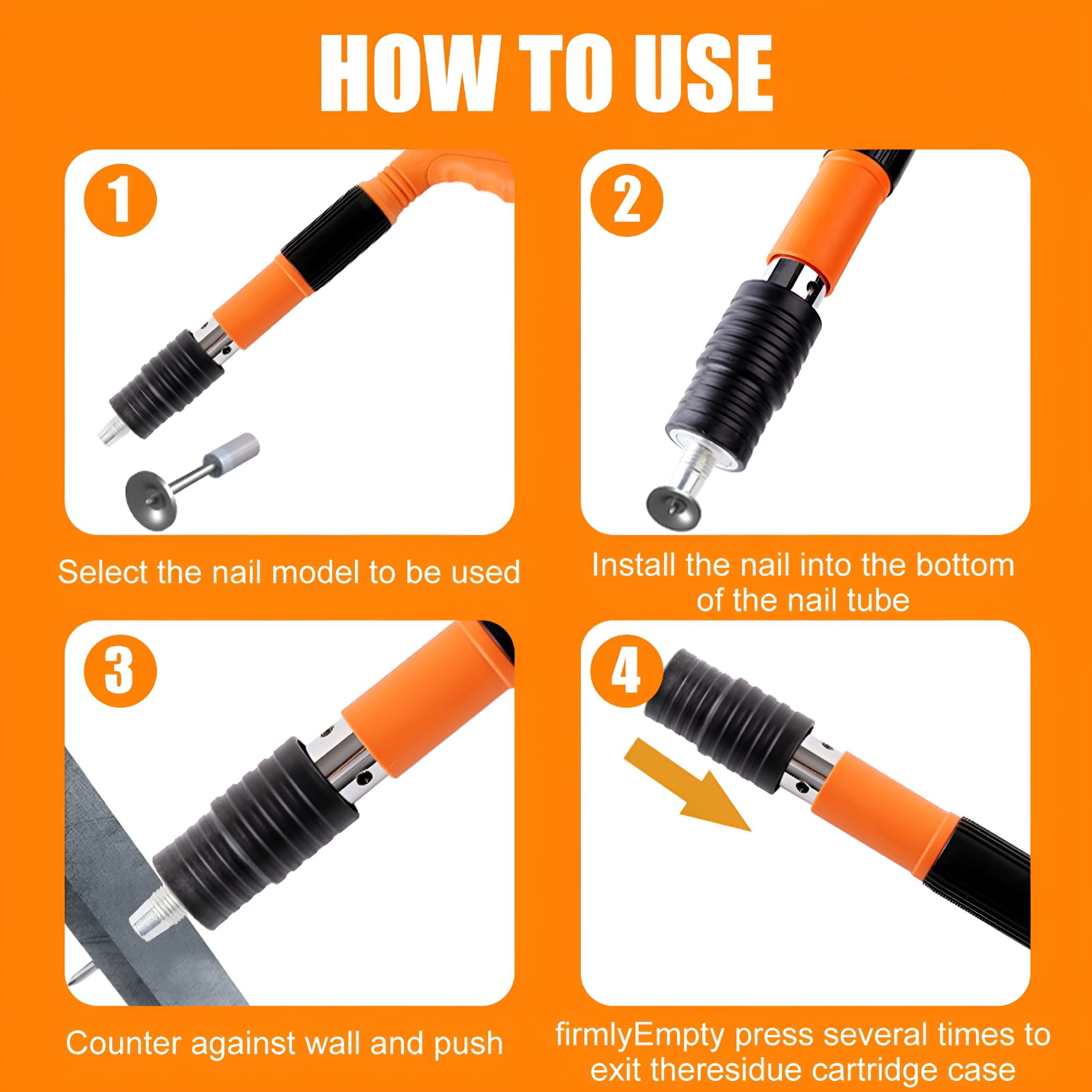 CURYMAY Manual 7.3 mm Gauge Mini Nailer Nail Gun