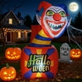 thumbnail image 4 of Costway 5 Ft Halloween Inflatable Clown Blow up Circus Clown Box Decoration with LED Lights, 4 of 10