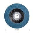 thumbnail image 2 of S SATC Flap Discs 120 Grit Grinding Wheel 4.5" x 7/8" Angle Grinder Sanding Disc Abrasive Grinding Disc Type 29（20 Pack）, 2 of 8