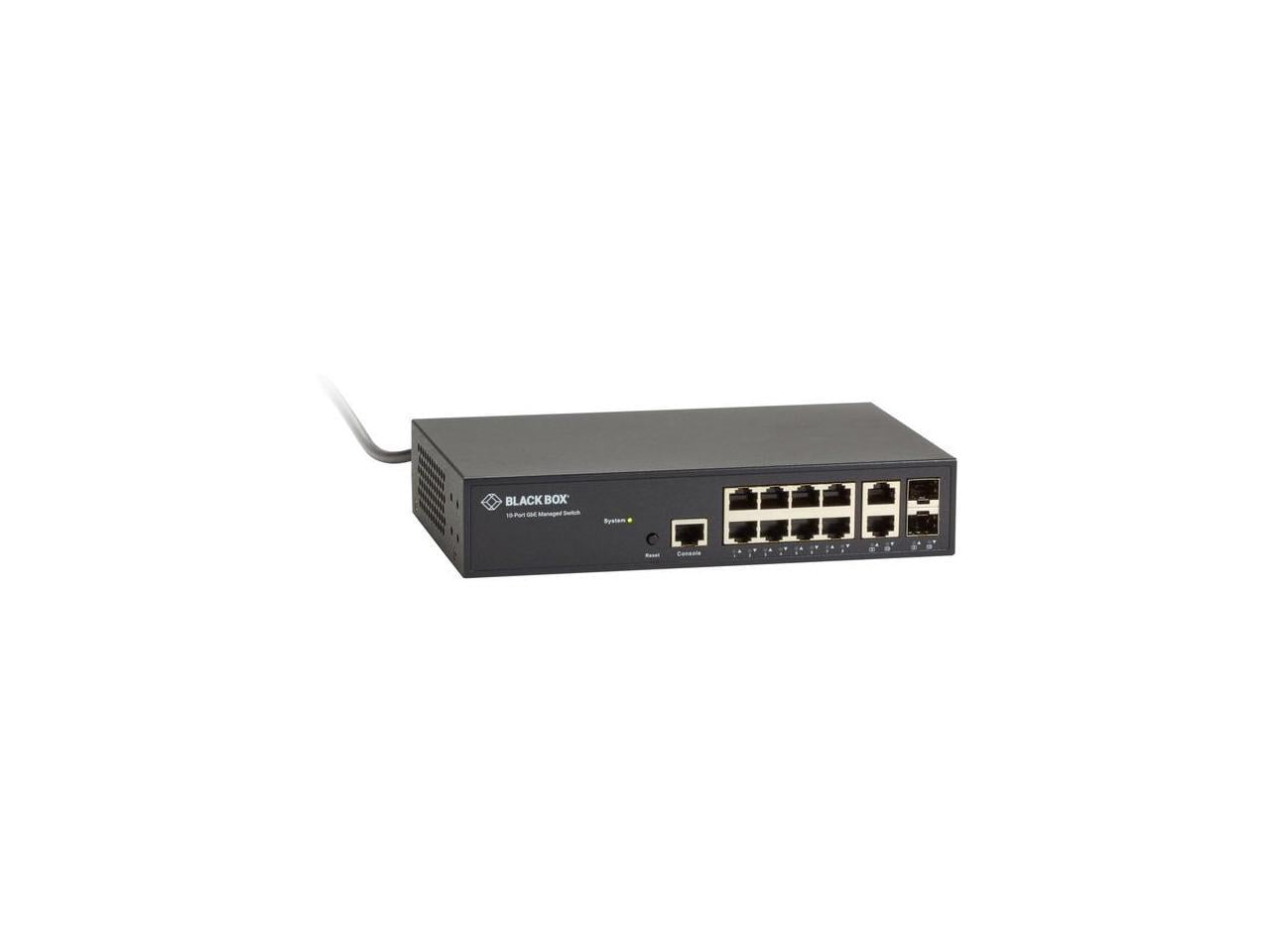 GIGABIT ETHERNET (1000-MBPS) MANAGED SWITCH - (8) 10/100/1000-MBPS COPPER RJ45,
