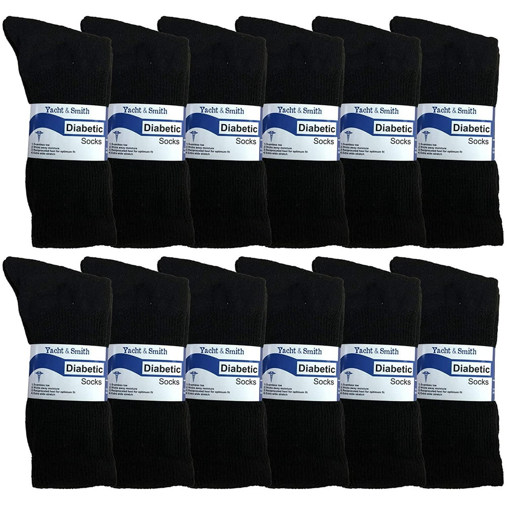 SOCKS'NBULK SOCKS'NBULK Men's Diabetic Neuropathy Edema Socks, Cotton