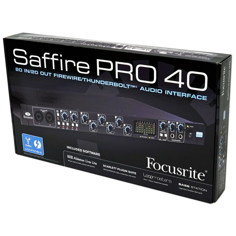 Focusrite SAFFIRE PRO 40 FireWire Audio Interface w/8 Mic Focusrite SAFFIRE PRO 40 FireWire Audio Interface w/8 Mic