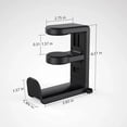 thumbnail image 3 of Gaming Headset Headphone Hook Holder Hanger Mount,360 Degree Rotatable Headphones Headphones Stand with Adjustable & Rotating Arm Clamp, Under Desk Design, Universal Fit, 3 of 6