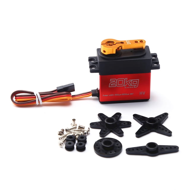 Servo RC DSSERVO DS3218MG 20 kg Metal Gear Digital Servo de dirección para RC Baja Coche Buggy Truck Boat Airplane Helicopter Romacci Servo RC