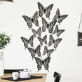 thumbnail image 3 of Baohd Add Of Color With Colorful Butterflies Wall Stickers Decorative Butterflies Simulated Butterflies Home Decor LK12 black 1Set, 3 of 6