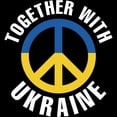 thumbnail image 3 of CafePress - Together With Ukraine Women's Dark Pajamas - Women's Short Sleeve Print T-Shirt and Pants Dark Cotton Pajama Set, 3 of 7