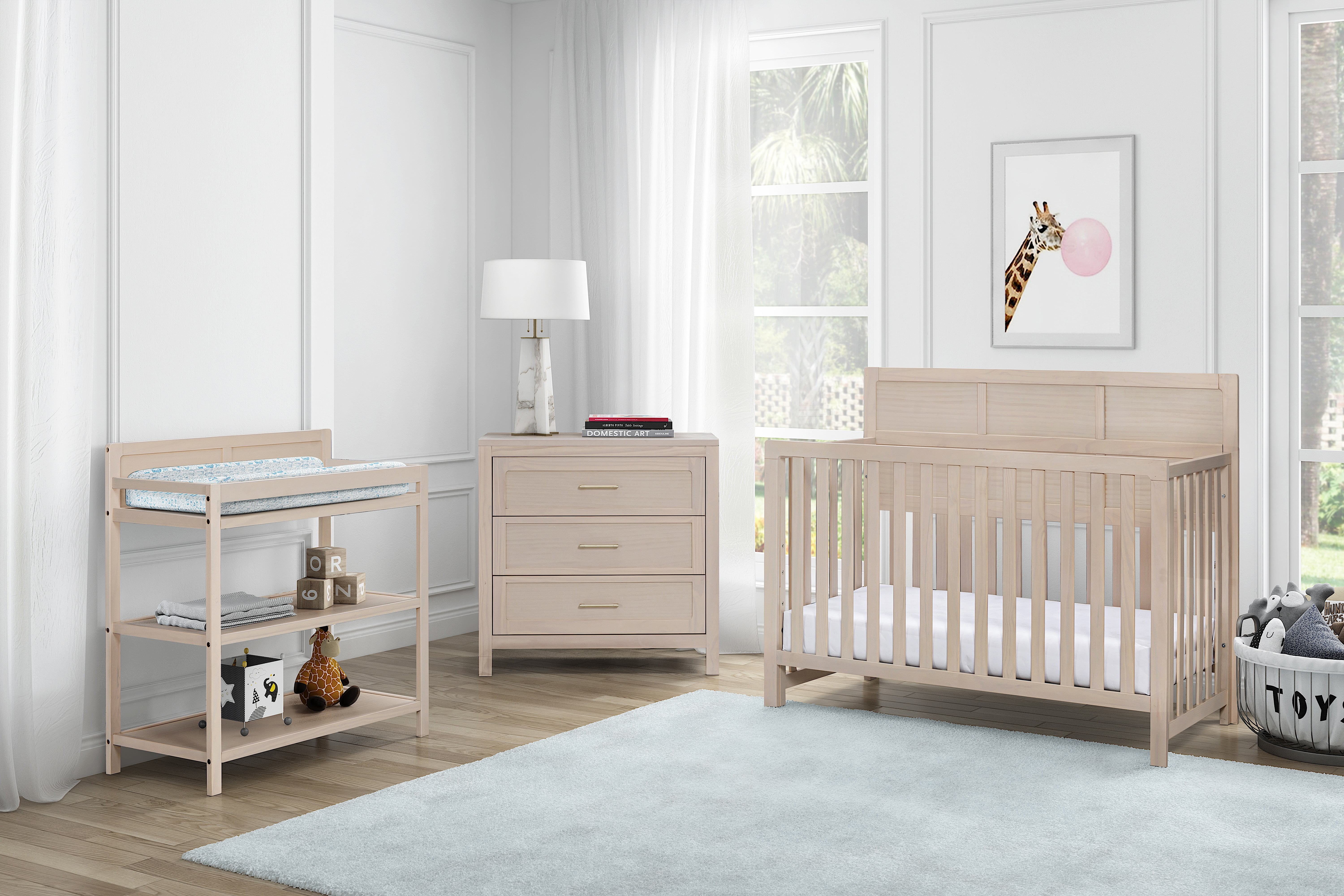 Suite Bebe Reign Changing Table in Washed Natural