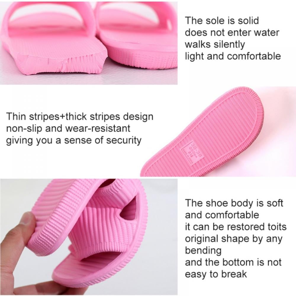 Zupora Unisex Slip On Slippers for Women/Men Non-slip Light Weight Flat Slide Sandals Shower Sandals House Soft Flip Flop Shoes for Indoor Home Garden Bathroom