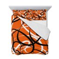 thumbnail image 7 of Orange Geometric Twin Size Down Alternative Comforter, Lightweight Comforter Quilt Bedding Set with Pillow Shams Black White Striped Abstract Lines Art All Seasons Bed Comforter Duvet Insert 68"x86", 7 of 7