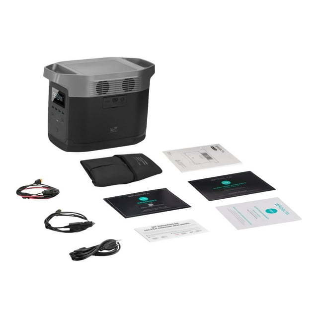 EcoFlow Delta 2000 - station d'Alimentation Portable - AC 100-120 V - Lithium-Ion - 1260 Wh - Connecteurs de Sortie : 13