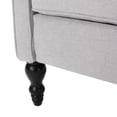thumbnail image 3 of Christopher Knight Home Walter Tufted Fabric Recliners (Set of 2) by  Light Gray + Dark Brown, 3 of 5
