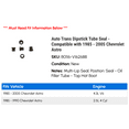 thumbnail image 2 of Auto Trans Dipstick Tube Seal - Compatible with 1985 - 2005 Chevy Astro 1986 1987 1988 1989 1990 1991 1992 1993 1994 1995 1996 1997 1998 1999 2000 2001 2002 2003 2004, 2 of 2