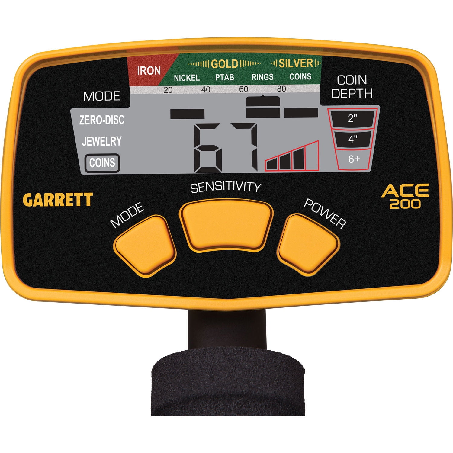 Garrett ACE 200 Metal Detector with Waterproof Search Coil and Pro-Pointer II