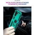 thumbnail image 4 of for Samsung A13 5G Case,Galaxy A13 5G Case with HD Screen Protector, [Military Grade] Ring Car Mount Kickstand Hybrid Hard PC Soft TPU Shockproof Protective Case for Galaxy A13 5G (Teal), 4 of 12