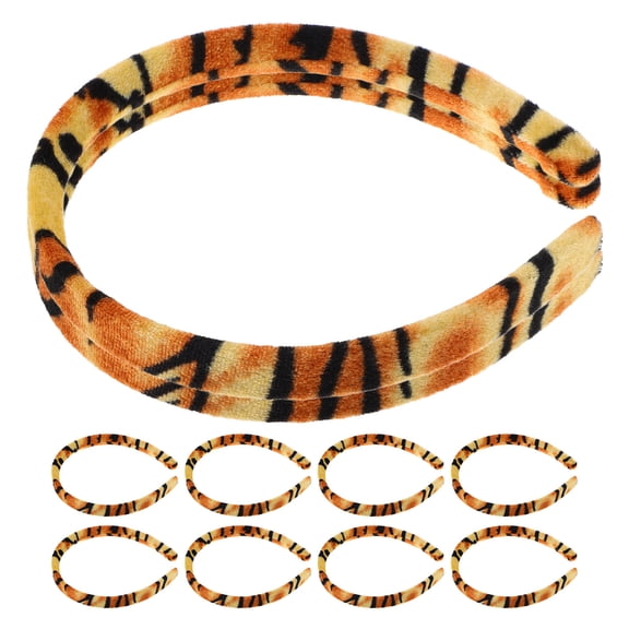 LOLIPPYY 10pcs African Headband Flat Design Non Slip Hair Hoop for New Year Celebrations