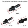 thumbnail image 3 of Hose Barb Fitting Adapter Aluminum Fuel Line Adapter 6AN Male to 3/8 Inch Push-on Barbed Tube Connector, 3 of 5
