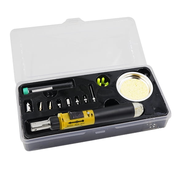 1300°C Portable Soldering Iron Set Welding Pen Burners Blows Torch Soldering Iron Cordless Butanes Tip Tool
