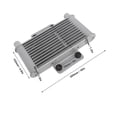 thumbnail image 3 of Radiador de aceite de transmisión de aluminio para motor de 50 cc y 250 cc, motocicleta, motocross, ATV., 3 of 5