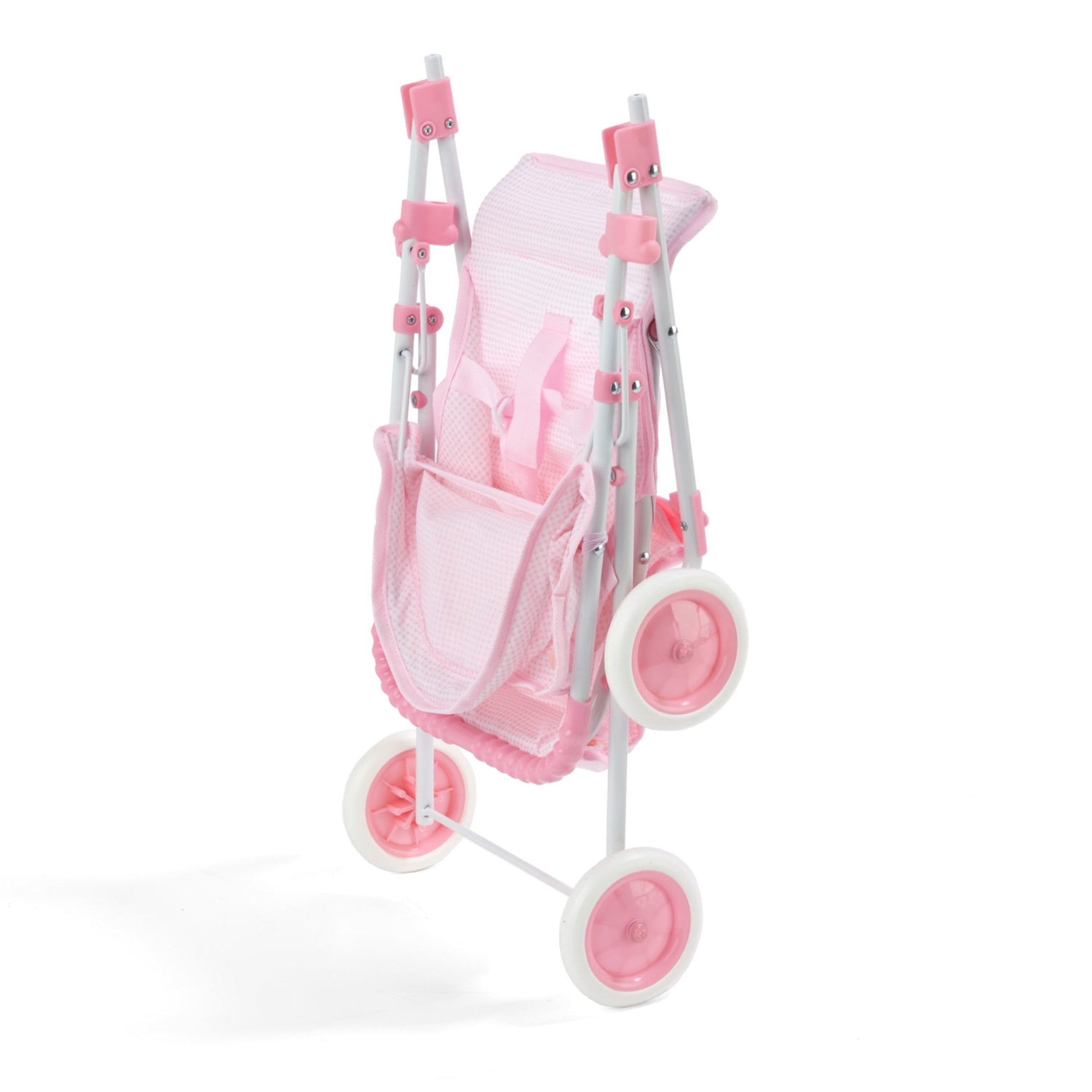 Folding Doll Umbrella Stroller - Pink/Gingham