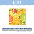 thumbnail image 2 of 14 Inch Wall Clock Battery Operated Square Clock Decorative for Office, Kitchen, Outdoor, Living Room，Pieces of Orange Lemon Lime Grapefruit Art, 2 of 4