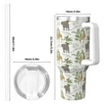 thumbnail image 4 of Sikiie Jungle Animal Insulated Stainless Water Bottle Lid Travel Mug Cup Insulated Tumblers Cup 40oz Ice Bully With Handle, 4 of 8