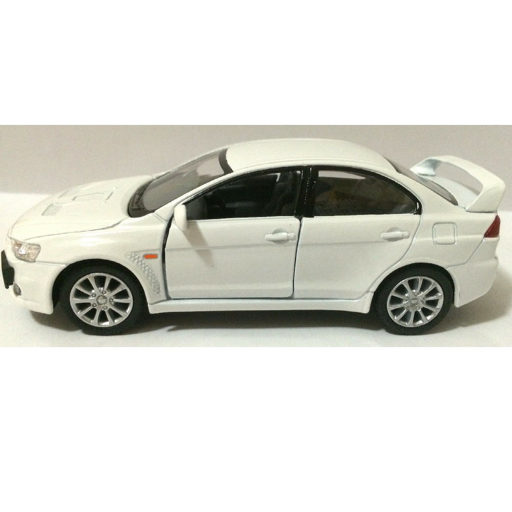 MITSUBISHI LANCER EVO 12cm Opening Doors Pull Back & Go Rally Diecast Toy Car 