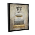 thumbnail image 4 of Stupell Industries Patterned Glam Bookstack Beauty & Fashion Painting Black Floater Framed Canvas Art Print Wall Art, 25 x 31, 4 of 10