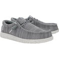 thumbnail image 2 of HEYDUDE Men Wally Stretch Sox Wide Lace-Up Moccasins Gray, 11, 2 of 6