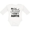 thumbnail image 3 of Inktastic My Best Friend is My Auntie with Hearts Boys or Girls Long Sleeve Baby Bodysuit, 3 of 5