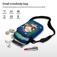 thumbnail image 7 of HELLHERO Santa Claus Christmas Tree Sling Bag Women Men, Women 4.33x1.97x7.09 2 Zippers Casual Use Adult Leakproof for Travel Double Deck, 7 of 7