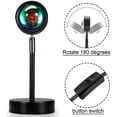 thumbnail image 3 of xianyou-Sunset Lamp Projection Rotation Rainbow Lamp Led Romantic Visual Led Light Network Red Light with USB Modern Floor Stand Night Light Living Room Bedroom Decor (Sunset red), 3 of 4