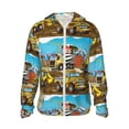 thumbnail image 1 of Fotbe Different Construction Site Vehicles Chaqueta con Protección Solar UPF 50+ para Hombre y Mujer, Camisa con Capucha y Bolsillos-X-Large, 1 of 7