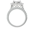 thumbnail image 6 of Unique Moments Lab Grown 2 Ctw Diamond Cushion Bridal Set, Engagement Ring for Women 10K White Gold, 6 of 6