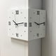 thumbnail image 5 of Adorno de pared de reloj de pared de esquina de doble cara, reloj decorativo moderno para cocina, 5 of 7