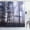 Blue Ceil, variant on Grey Shower Curtain, Blur Poster Display with Simplistic Square Shapes Contemporary Mosaic Optic Illusion Print, Cloth Fabric Bathroom Decor Set with Hooks, 69" W x 84" L, Ivory