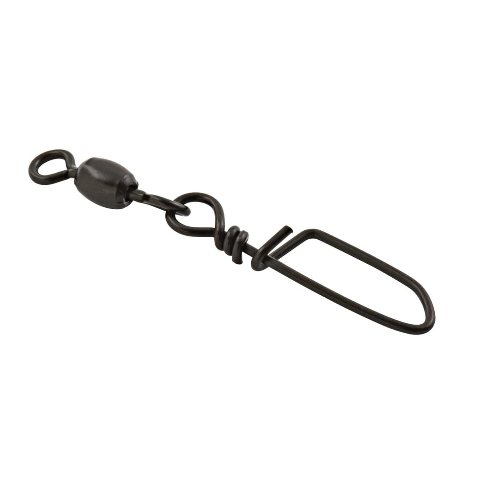 Hurricane Coast Lock Snap Swivel Fishing Terminal Tackle, Black, Size 3