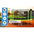 thumbnail image 3 of Vantic Trampoline with Basketball Hoop, Green, 168.11" x 168.11" x 107.87", 3 of 10