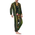 thumbnail image 2 of Uemuo butterflies and floral Pattern 2-Piece Loungewear Set - Men’s Soft Sleepwear, Cozy Winter PJs, Comfy Sleep Set-X-Large, 2 of 7