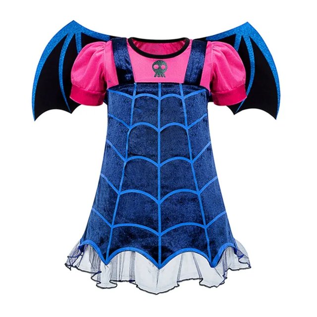 Baby Girls Halloween Purple Witch Costume Children Cosplay Red Hood Dress Princess Party Cosplay Dress Cape with Pumpkin Bag