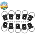 thumbnail image 4 of SHAR (14 Pieces) Kayak Safety D-Rings D-Rings with M6 Screws Kayak Rig D-Rings Boat D-Ring Deck Accessories for Boat Canoe Kayak Accessories Lashing Eyelet Rings, 4 of 5