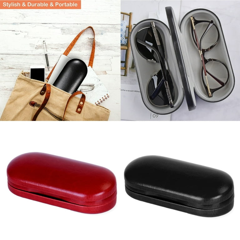 YUUZONE Double Eyeglasses Case For 2 Pair Double Layer Glasses Case Dual Glasses Case Walmart